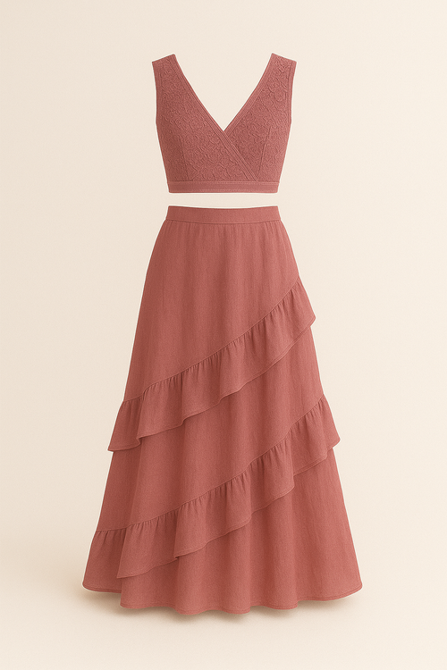 Elegant Dress in Pastels