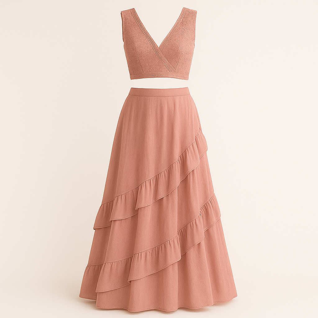 Elegant Dress in Pastels