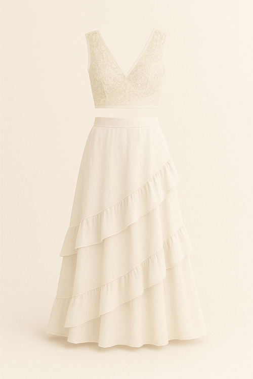 Elegant Dress in Pastels